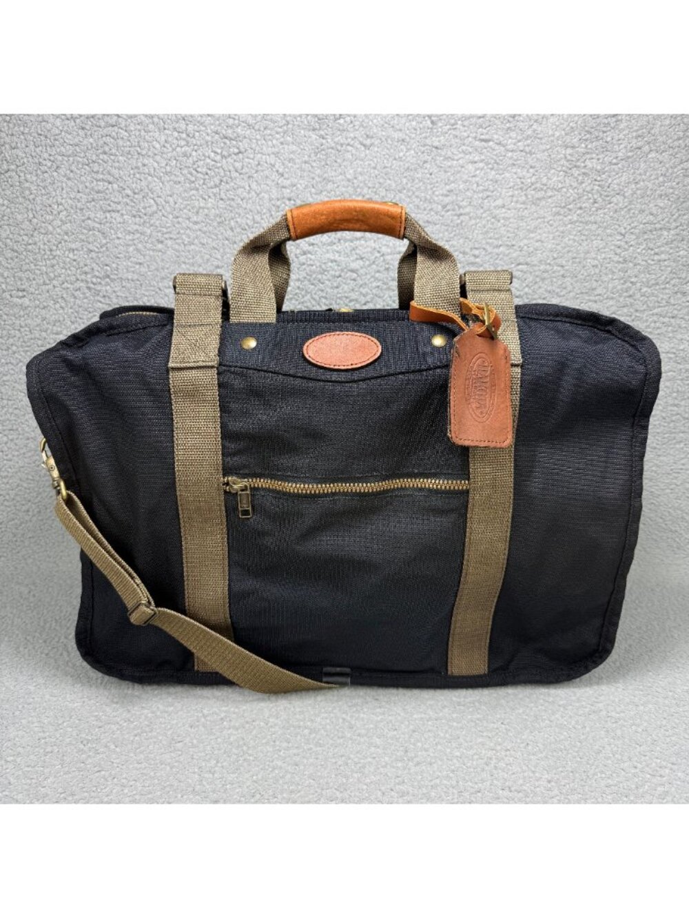 Dakota By Tumi Luggage Bag Black Canvas Carry On Weekender Travel Duffle Vintage